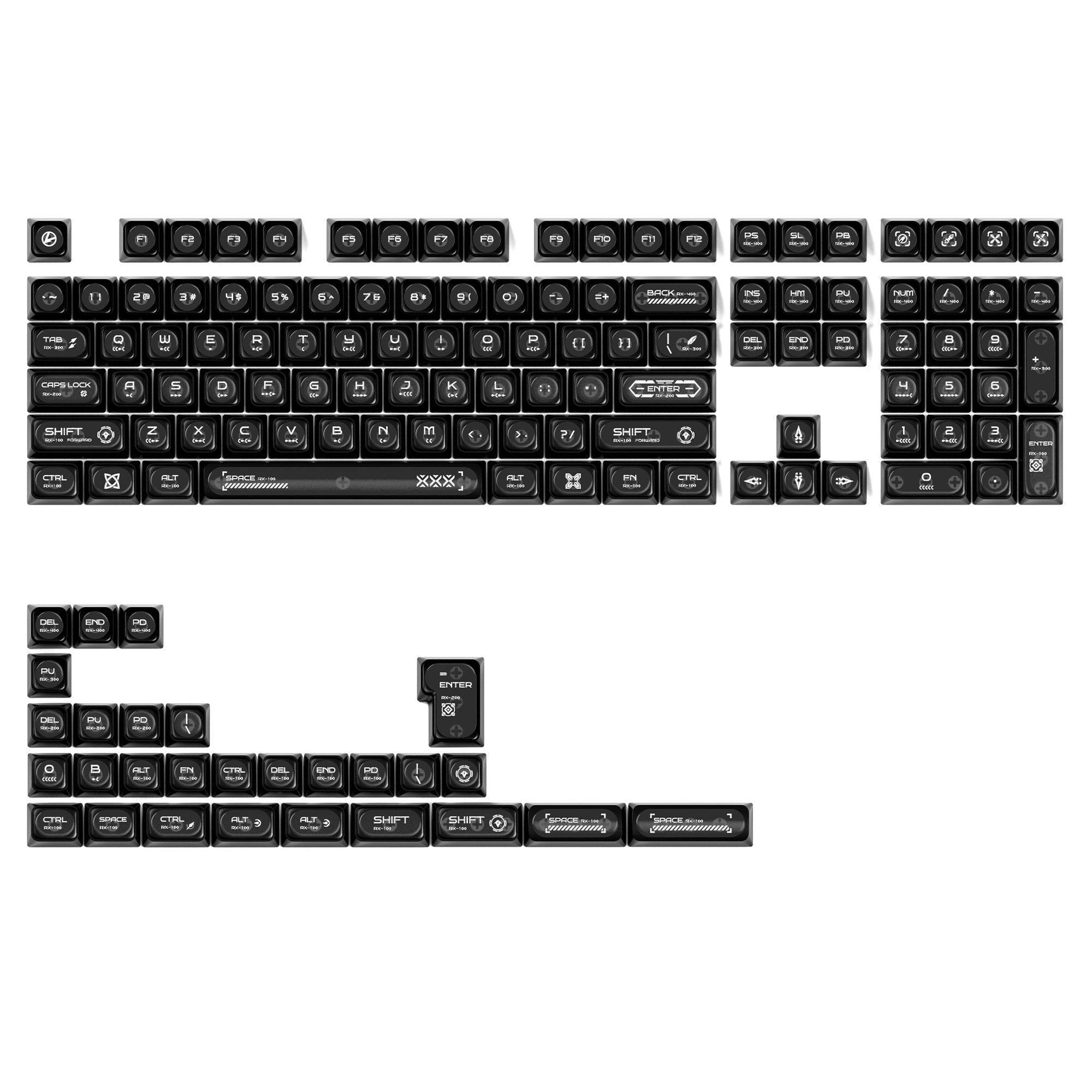 XVX Cats eye MAX Profile Dye-Sub PBT Keycap Set 136-Key