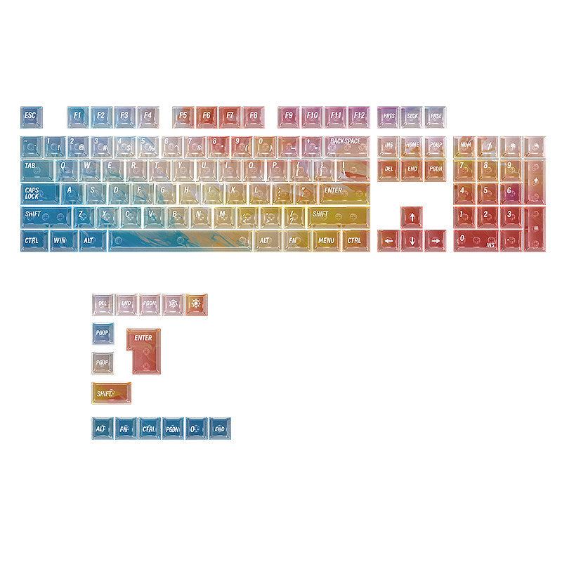 Gradient Starburst PBT Keycap Set