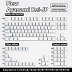 Rei Ayanami PBT Keycap Set – 129 Keys, Cherry Profile, Side Shine-Through