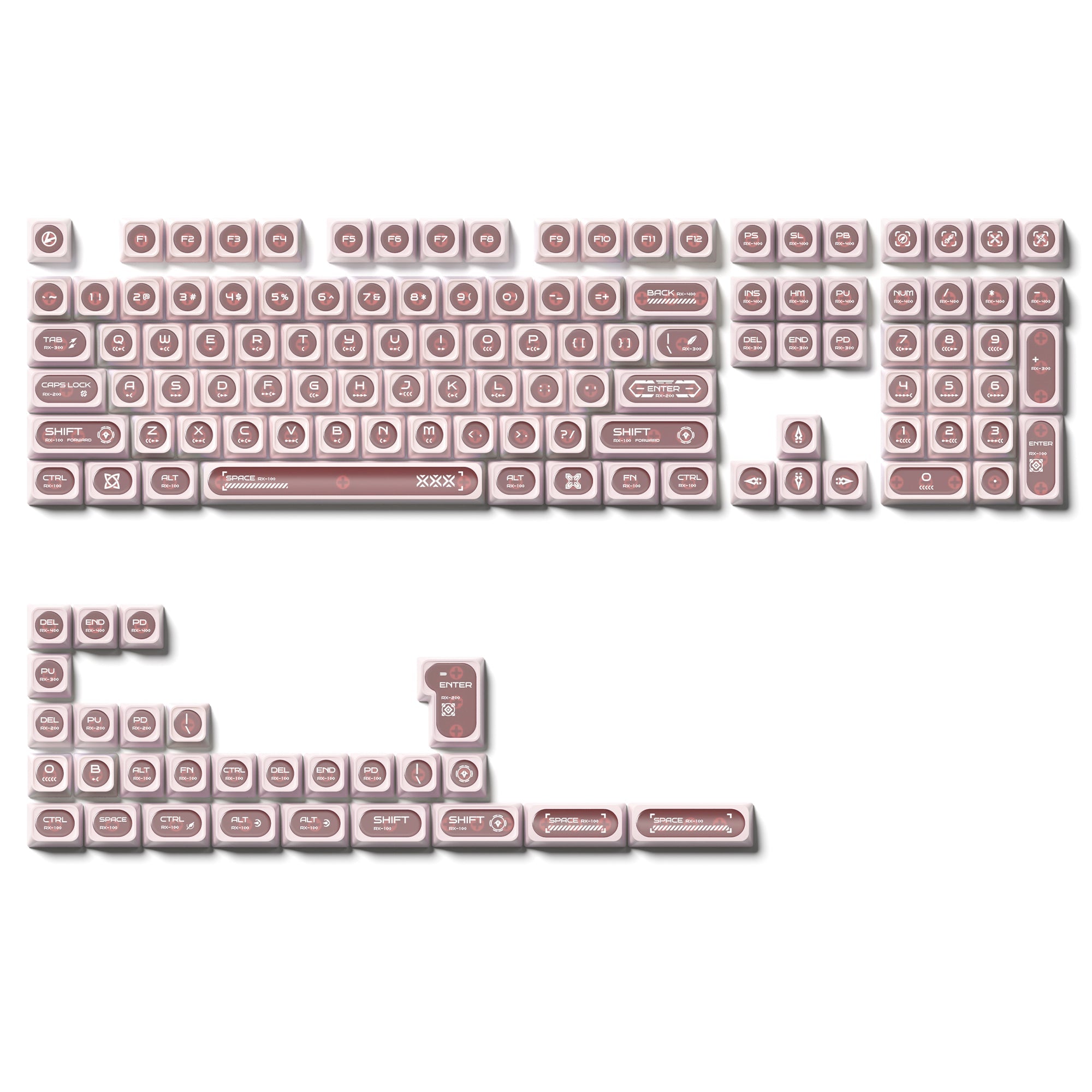 XVX Cats eye MAX Profile Dye-Sub PBT Keycap Set 136-Key