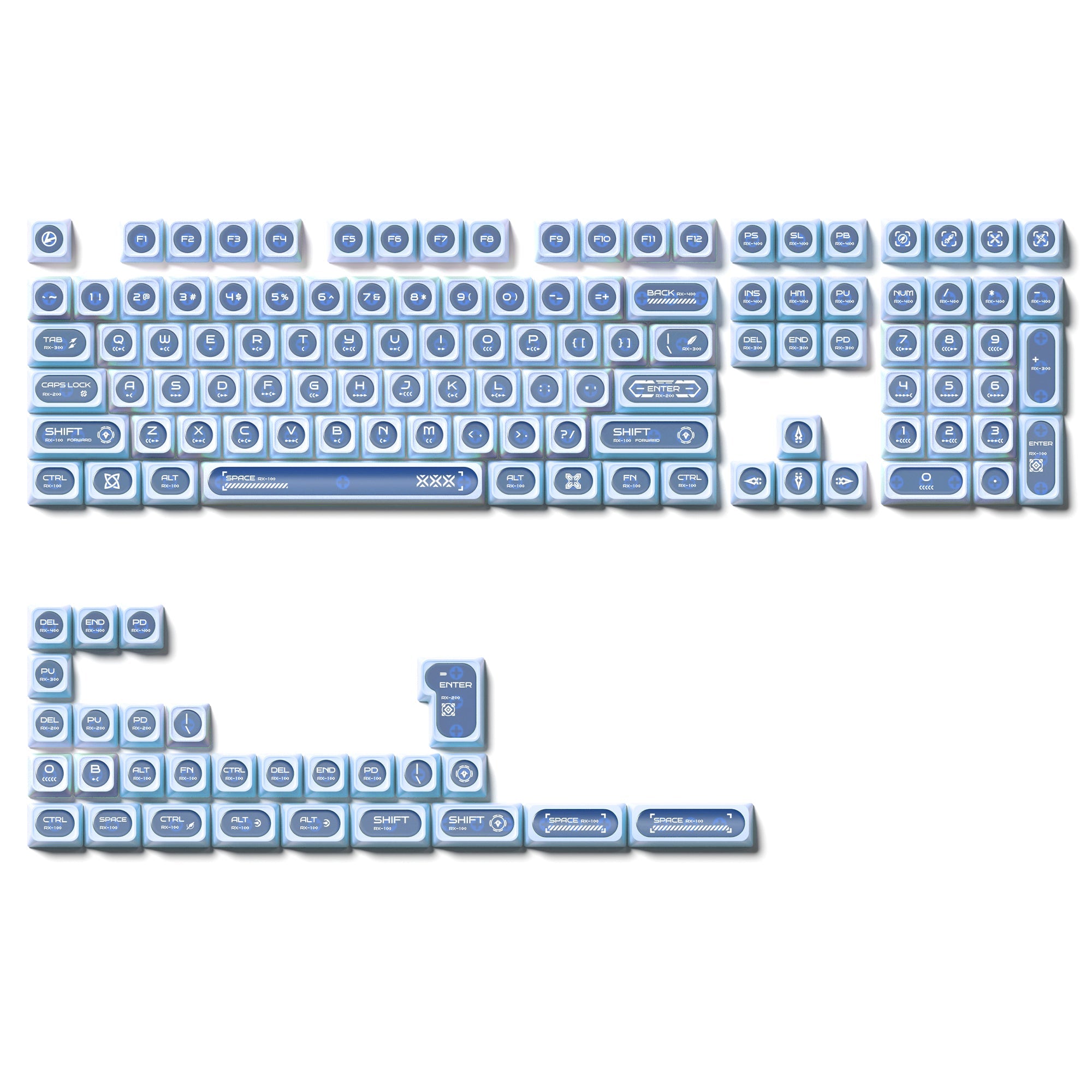XVX Cats eye MAX Profile Dye-Sub PBT Keycap Set 136-Key