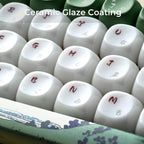 XVX Keycaps — Fugaku Shichirigahama Ceramic Glaze PBT+PC Set, 129 Keys