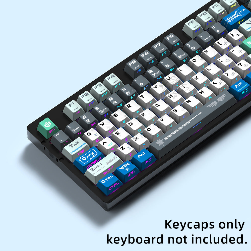 Angel Nuclear Power PBT Keycap Set – 129 Keys, Cherry Profile, Side Shine-Through