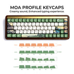 XVX Keycaps — Fugaku Shichirigahama Ceramic Glaze PBT+PC Set, 129 Keys