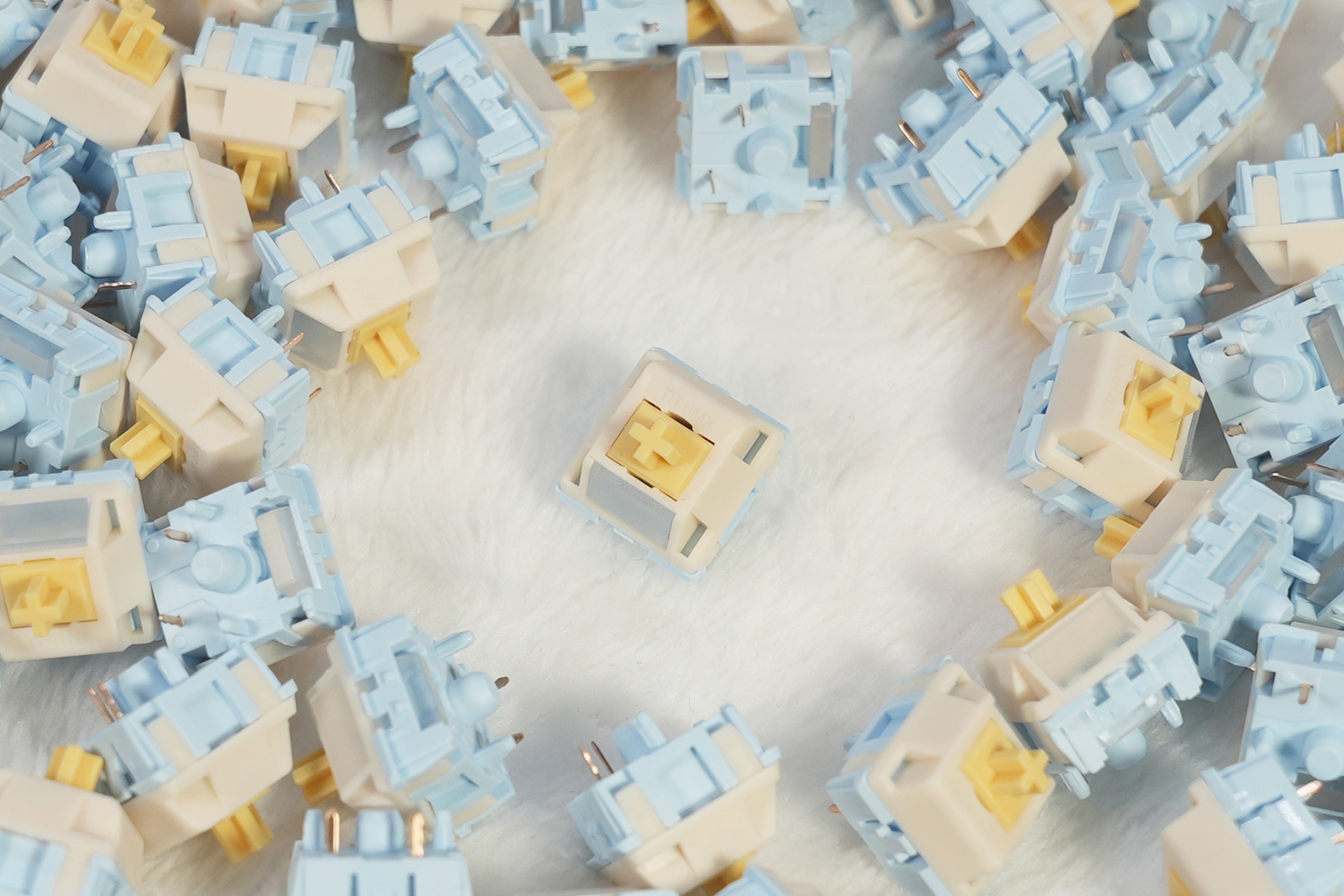 HMX Cream Tea Tactile Switches
