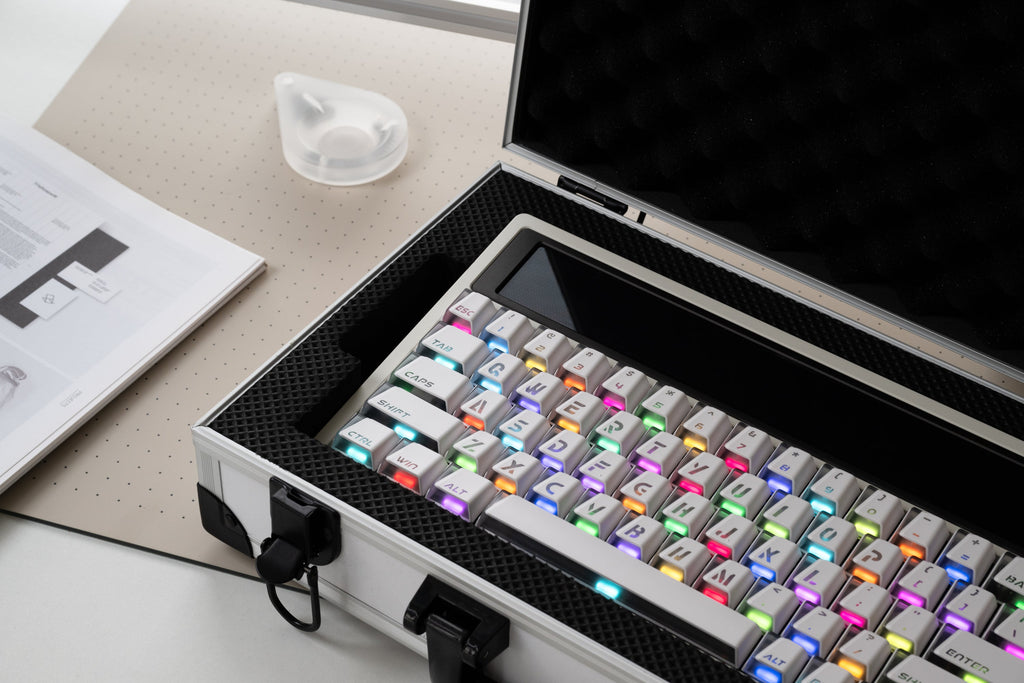 XVX Keycaps Shine Through — Wedge PRISM ABS Double-Shot Base + Frost PC Kit