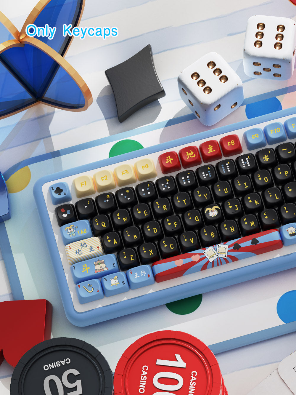 Landlords PBT Keycap Set – 112 Keys, MOA Profile, Dye-Sub