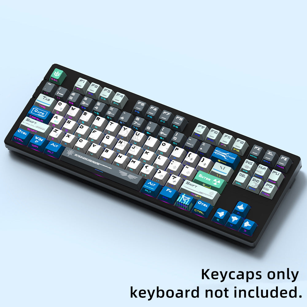 Angel Nuclear Power PBT Keycap Set – 129 Keys, Cherry Profile, Side Shine-Through