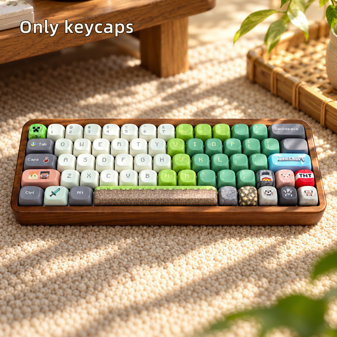 Minecraft PBT Keycap Set – 112 Keys, MOA Profile, Dye-Sub