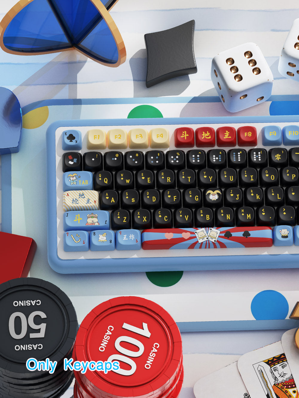 Landlords PBT Keycap Set – 112 Keys, MOA Profile, Dye-Sub