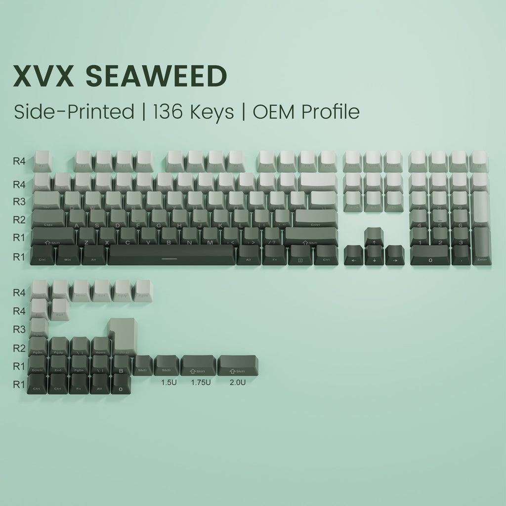 XVX Sea-Grass Green Gadient Side-Lit Keycap