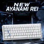 Rei Ayanami PBT Keycap Set – 129 Keys, Cherry Profile, Side Shine-Through