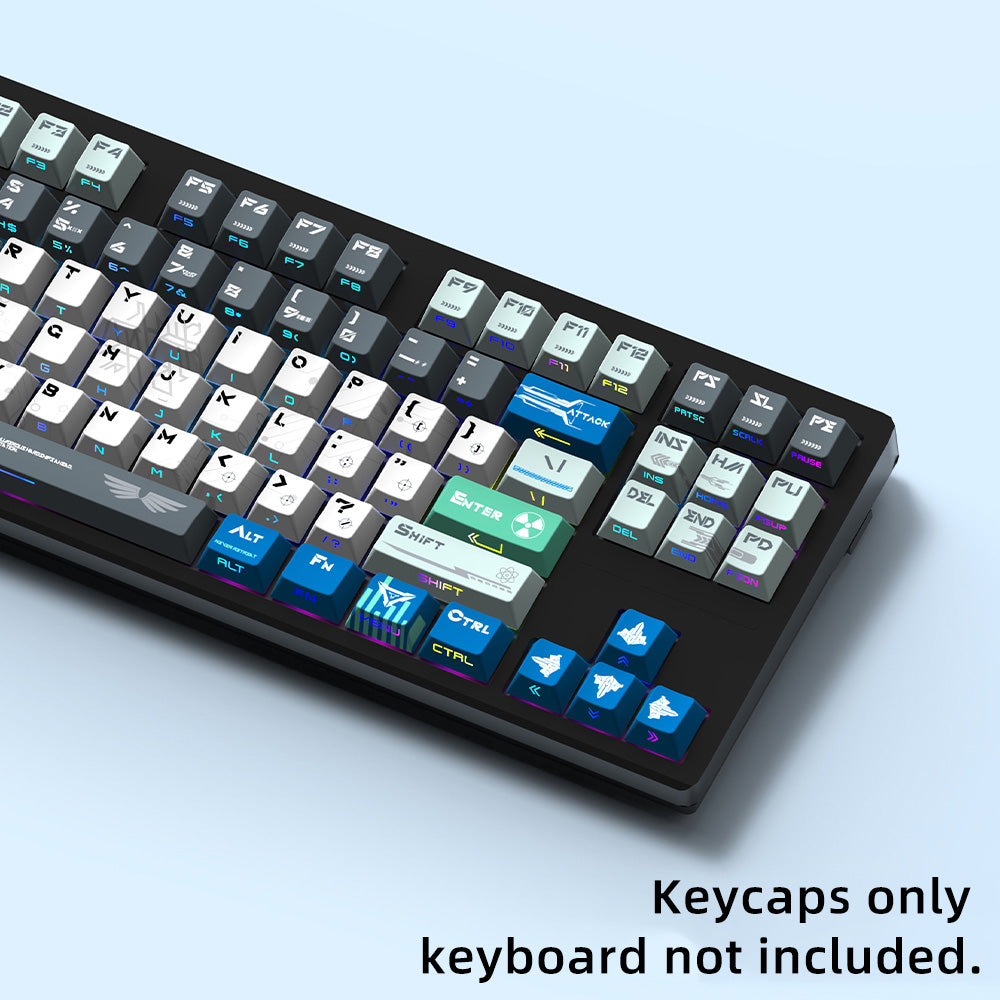 Angel Nuclear Power PBT Keycap Set – 129 Keys, Cherry Profile, Side Shine-Through