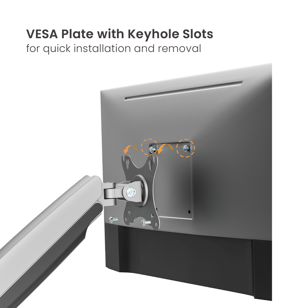 Heavy Duty Mechanical Spring Monitor Arm for 17–45” Monitors