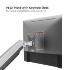 Heavy Duty Mechanical Spring Monitor Arm for 17–45” Monitors