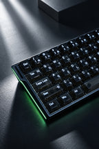 Transparent Black PC Keycap Set – 136 Keys, Cherry Profile