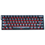 Black Carbon Fibre Pattern PC Keycap Set – 136 Keys, Cherry Profile