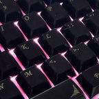 Black Ceramic-Like PBT Keycap Set