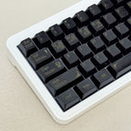 Black Ceramic-Like PBT Keycap Set