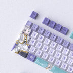 Frieren Anime Purple PBT Keycap Set