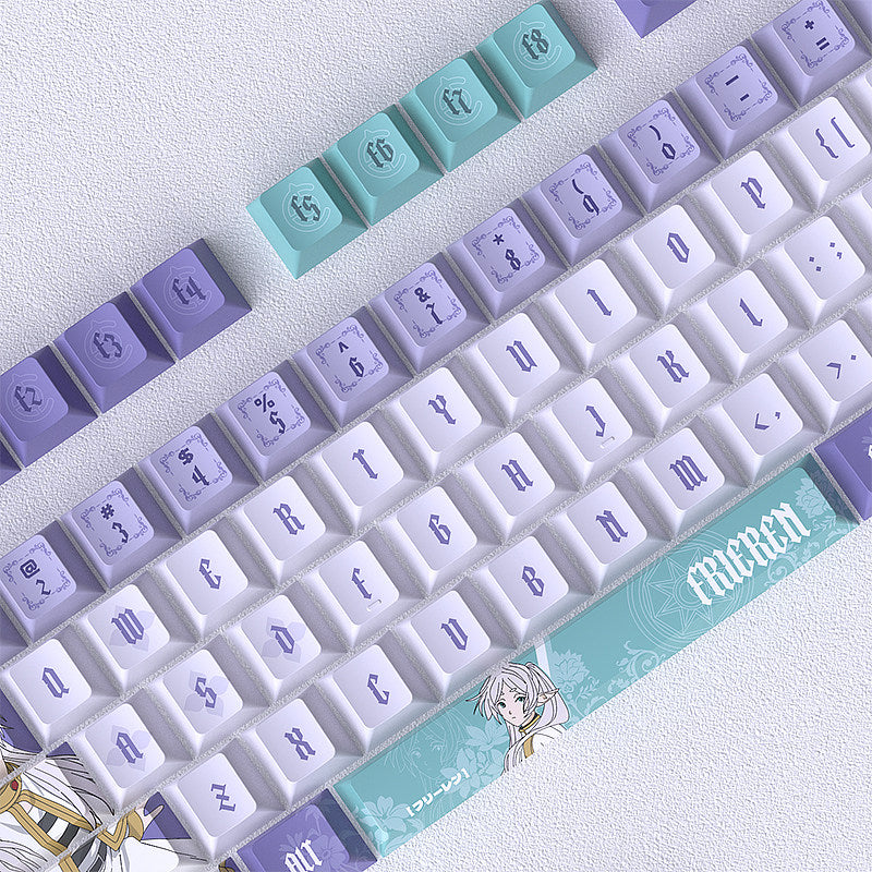 Frieren Anime Purple PBT Keycap Set