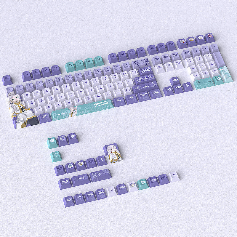 Frieren Anime Purple PBT Keycap Set