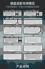 XVX Gradient Shine-Through PBT OEM Keycaps (134 Keys)