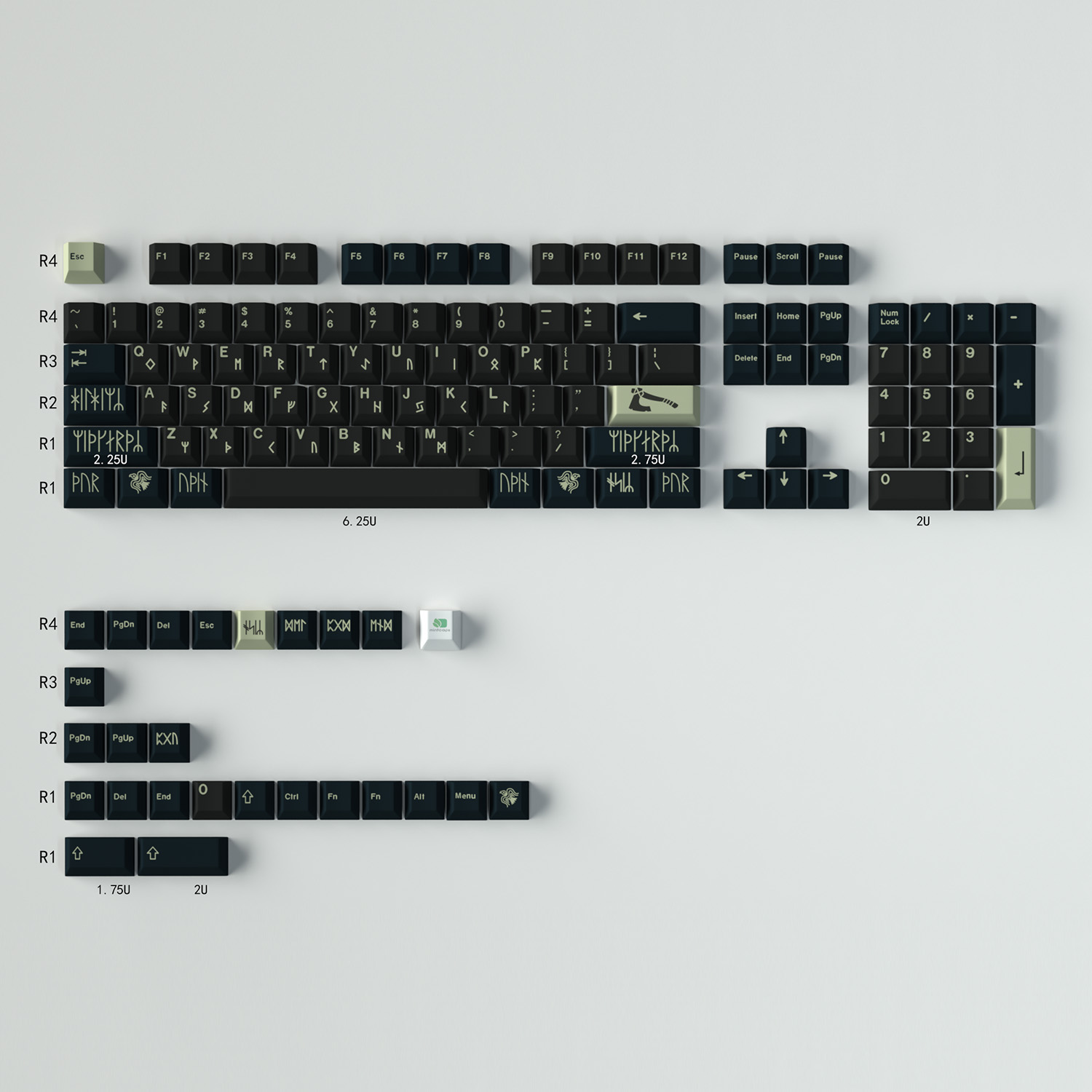 Norse-GMK Inspired PBT Keycap Set