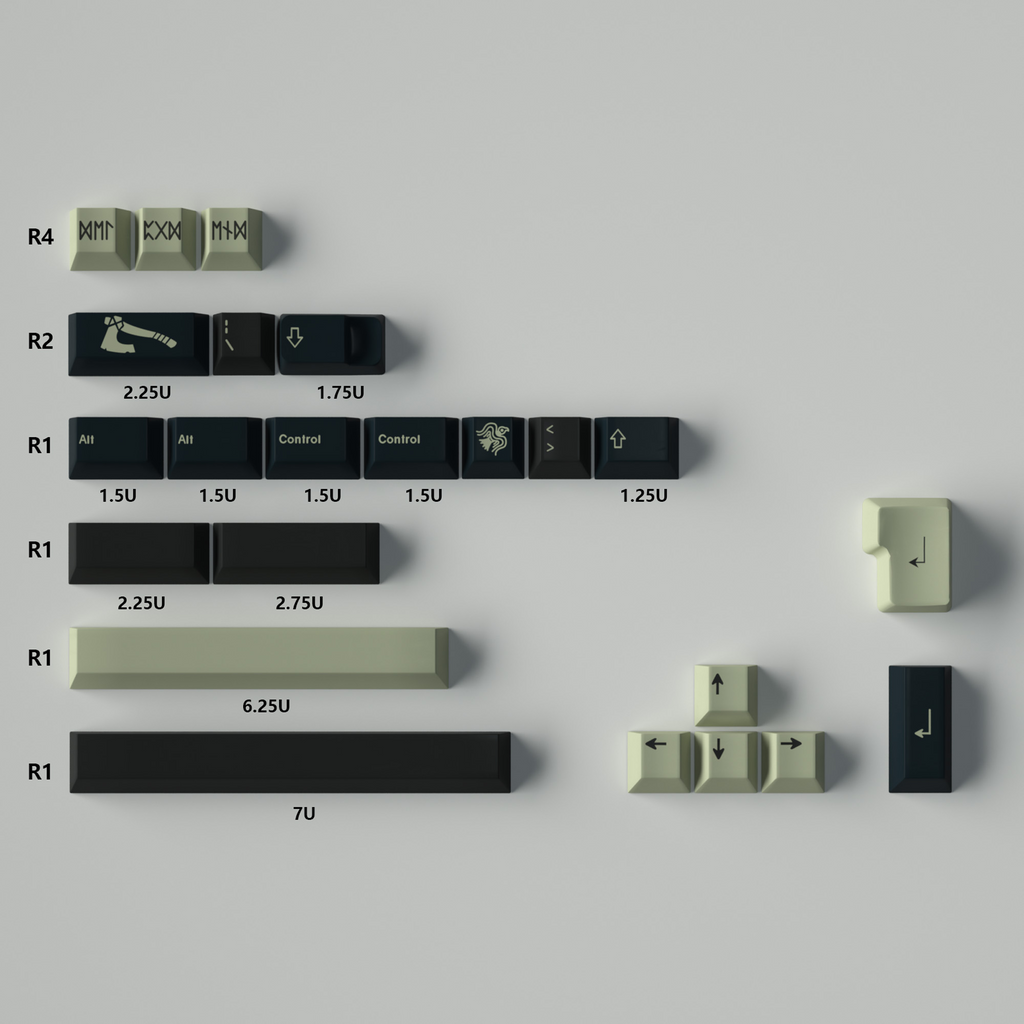 Norse-GMK Inspired PBT Keycap Set