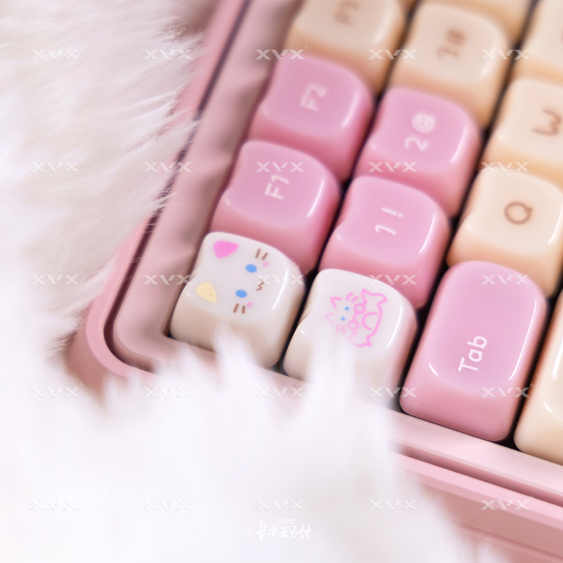 XVX House Cat MAO Profile Keycaps Set