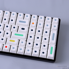 White GMK Dots-Inspired PBT Keycap Set