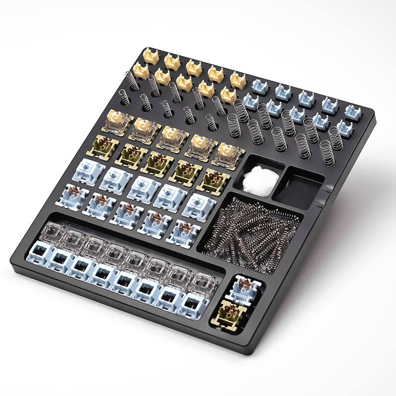 Kelowna Switch Lubing / Modding Station – Plate with Grease Troughs & Tool Organizer