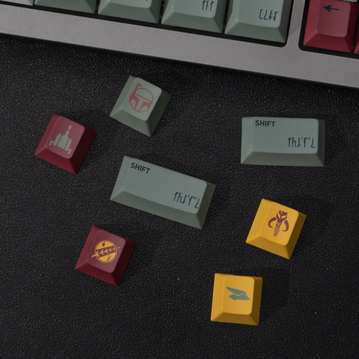 StarWars Boba Fett-GMK Inspired PBT Keycap Set
