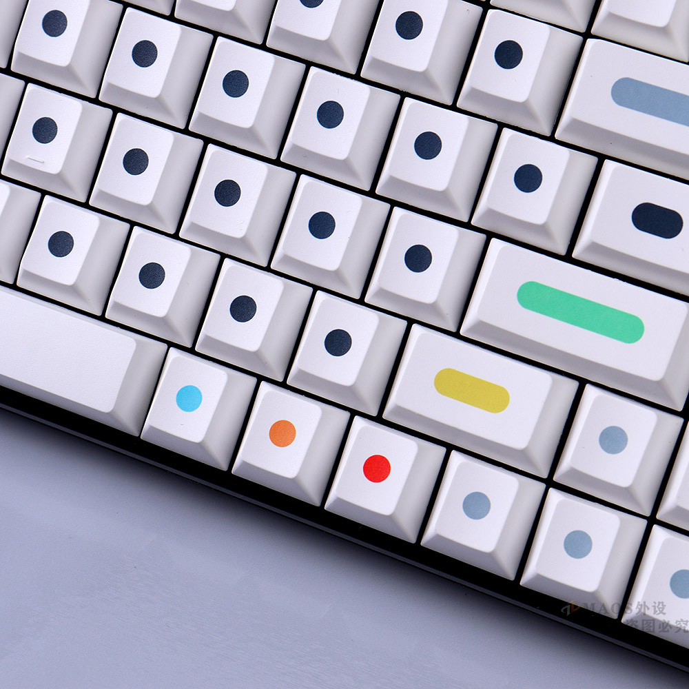 White GMK Dots-Inspired PBT Keycap Set