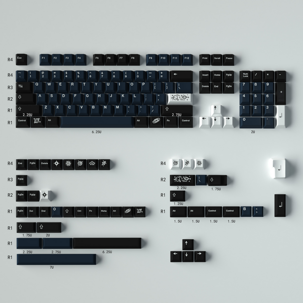Galaxy-GMK Inspired PBT Keycap Set
