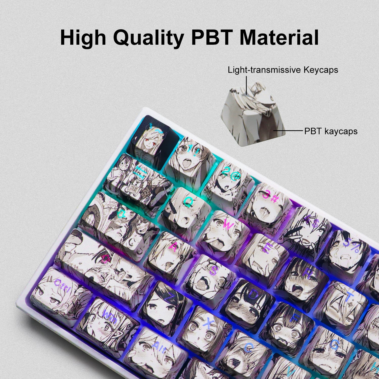Anime OEM PBT Keycaps