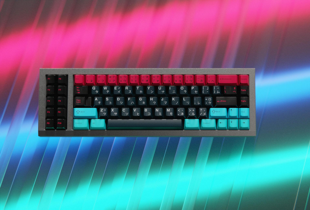 Neon Light Inspired Keycap Set – Cherry Profile PBT 160 Keys
