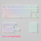 XVX PRISM Refraction PBT Keycaps for Mechanical Keyboard – Cherry Profile, Side-Printed Shine-Through RGB