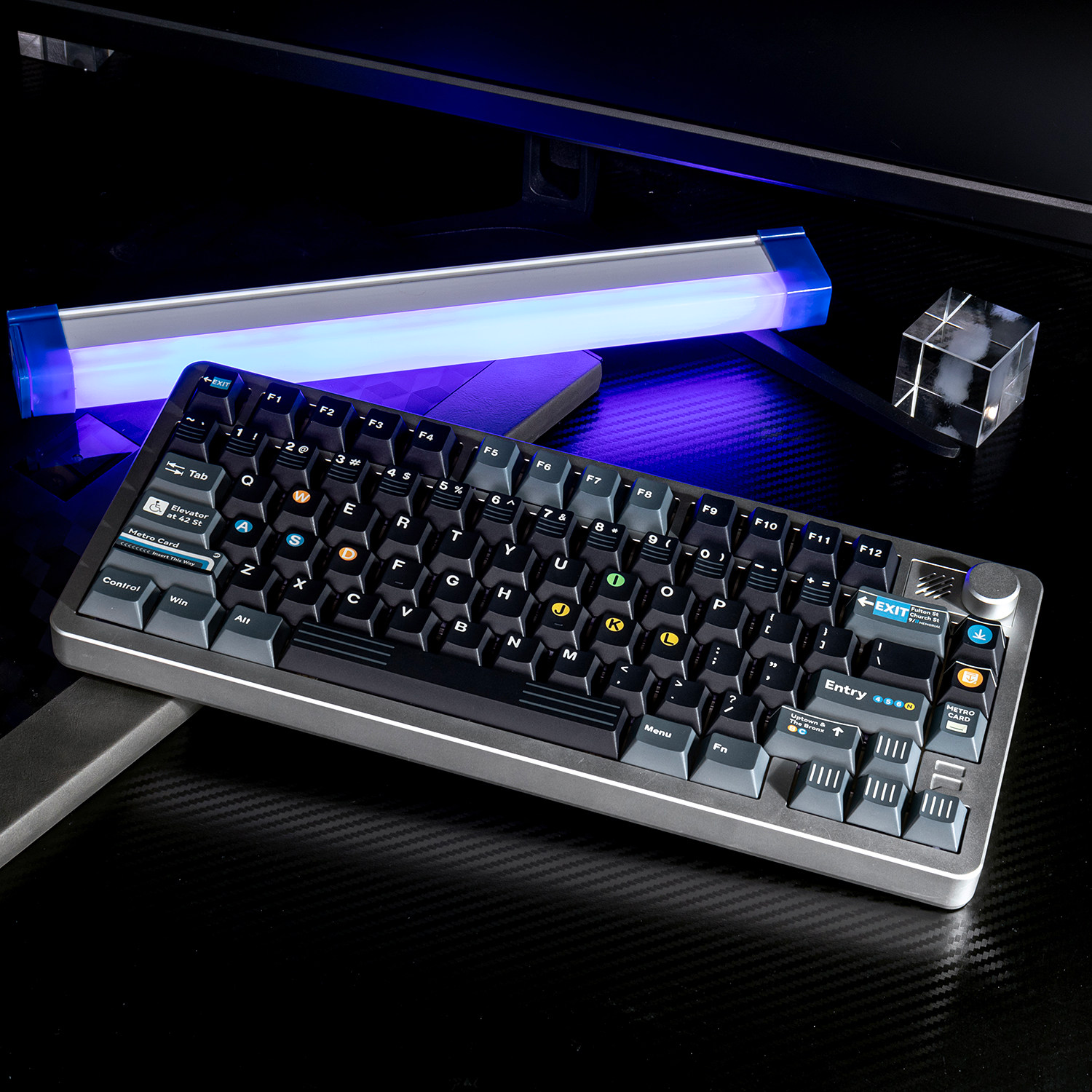 New York Subway Cherry PBT Keycap Set – 136 Keys