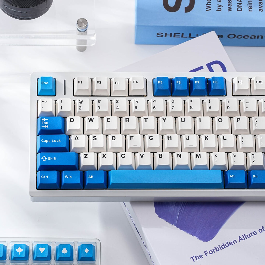 PBT Keycaps Double-Shot — Blue Ocean Sequence Set, 171 Keys