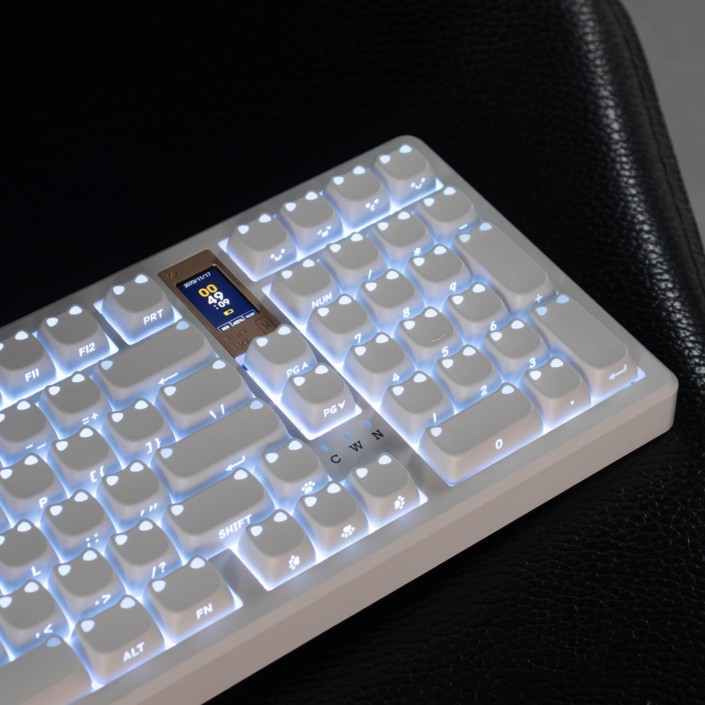 MAO Minimalist White Cherry PBT Keycap Set – 113 Keys