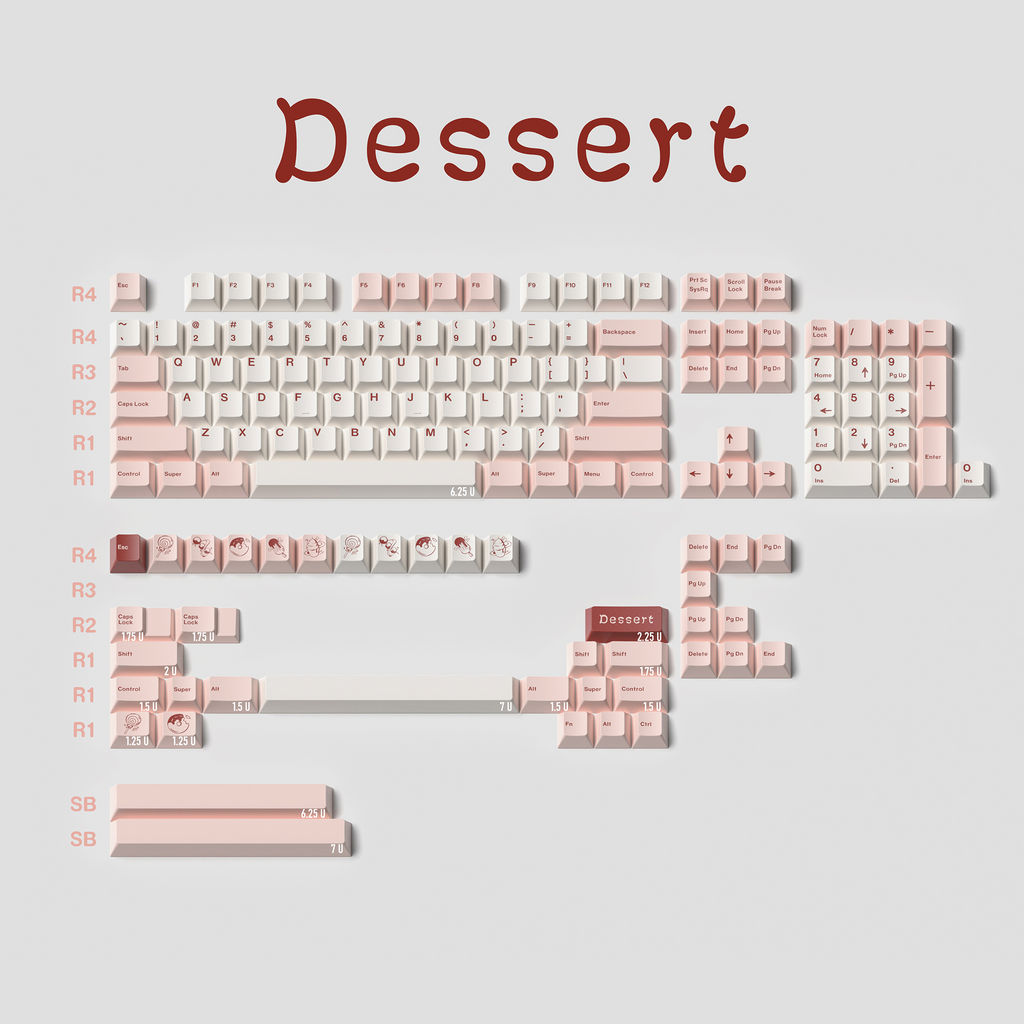 JKDK Dessert PBT Keycaps