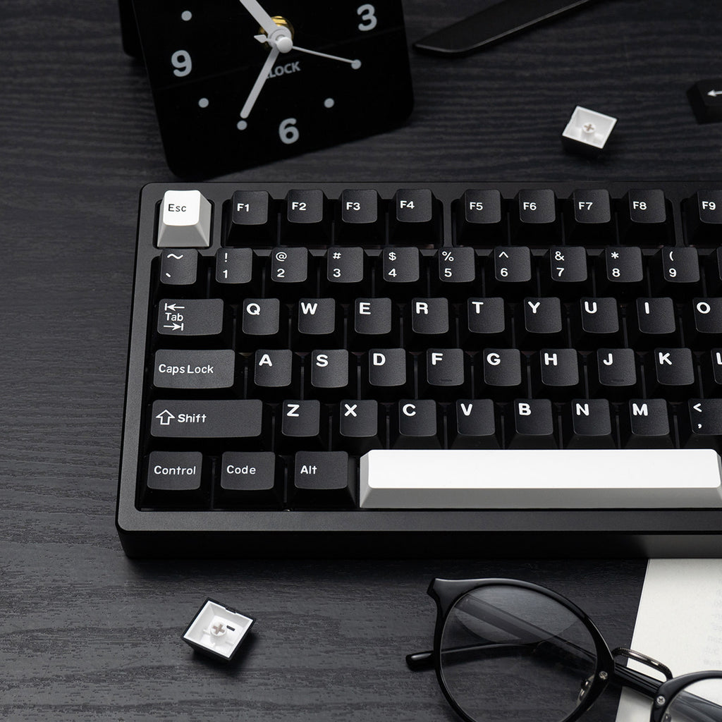WOB Minimalist Double-Shot PBT Keycap Set — 180 Keys, Cherry Profile