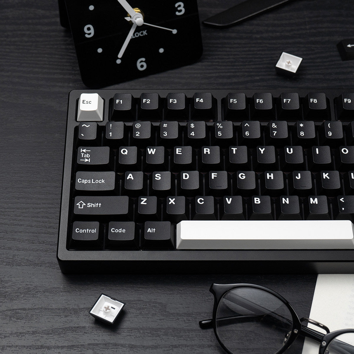 WOB Minimalist Double-Shot PBT Keycap Set — 180 Keys, Cherry Profile