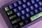 EVA UNIT-01 Cherry Metallic PBT Keycap Set – 122 Keys