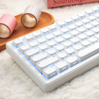 MAO Minimalist White Cherry PBT Keycap Set – 113 Keys
