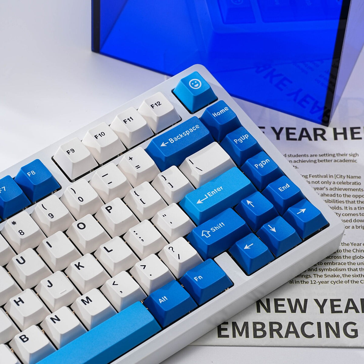 PBT Keycaps Double-Shot — Blue Ocean Sequence Set, 171 Keys