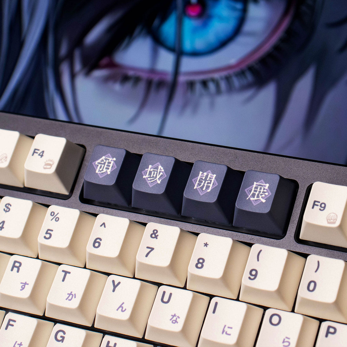 PBT Keycaps Anime — Jujutsu Kaisen Gojo Satoru Dye-Sub Set, 129 Keys