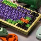 EVA Purple Unit-01 Matte PC Keycaps – UV-Reflective, Cherry Profile