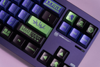 EVA UNIT-01 Cherry Metallic PBT Keycap Set – 122 Keys